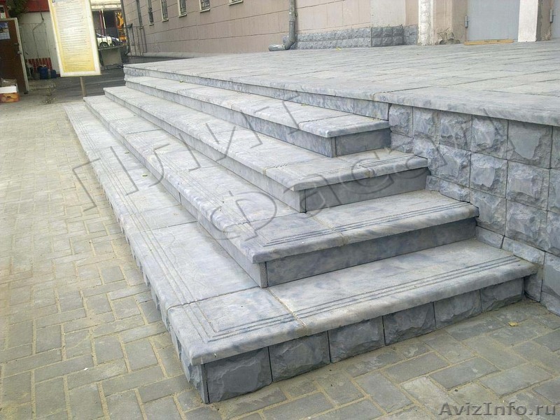 Уличные ступени из бетона