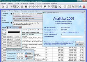 Analitika 2009 - Бесплатное ПО для автоматизации учета в торговом предприятии - Изображение #1, Объявление #390284