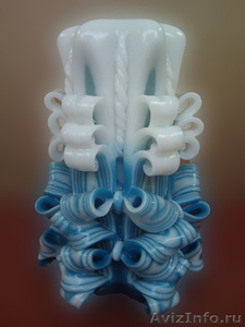 резные декоративные парафиновые свечи ручной работы - Изображение #3, Объявление #496649